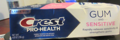 Crest Pro-Health Sensitive and Gum (4.8oz) exp 8/2028