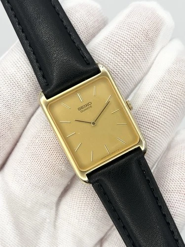 Vintage Seiko 5420-5460 Tank Style Good Plated Quartz Men’s Watch