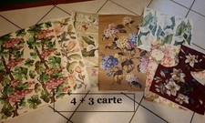 Lotto 7 carte per decoupage