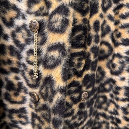 True Vintage Leopard Jacket Authentic Fur Regal Glam Costume - Picture 2 of 5