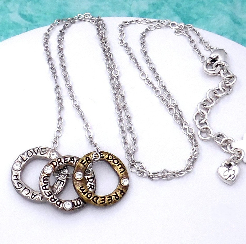 New Brighton Art & Soul Three Ring Necklace $60 Jewelry with tag