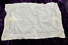 Set 6 Vintage 16 x 10 Madeira Stickerei Tee Mittagessen Tischsets Handarbeit