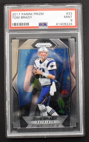 Tom Brady 2017 Panini Prizm #33 New England Patriots PSA 9 MINT