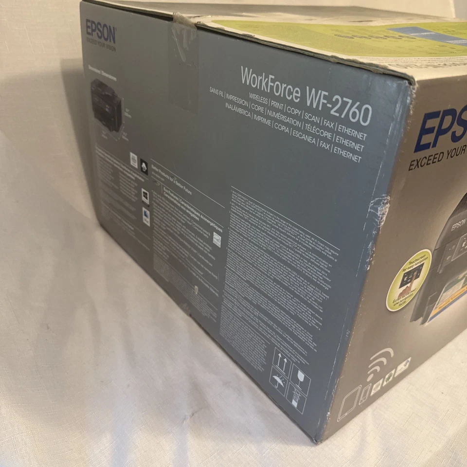 Epson Workforce WF-2760 All-In-One InkJet Printer 5K Pg Ct Ink Incl. - Image 3 of 4