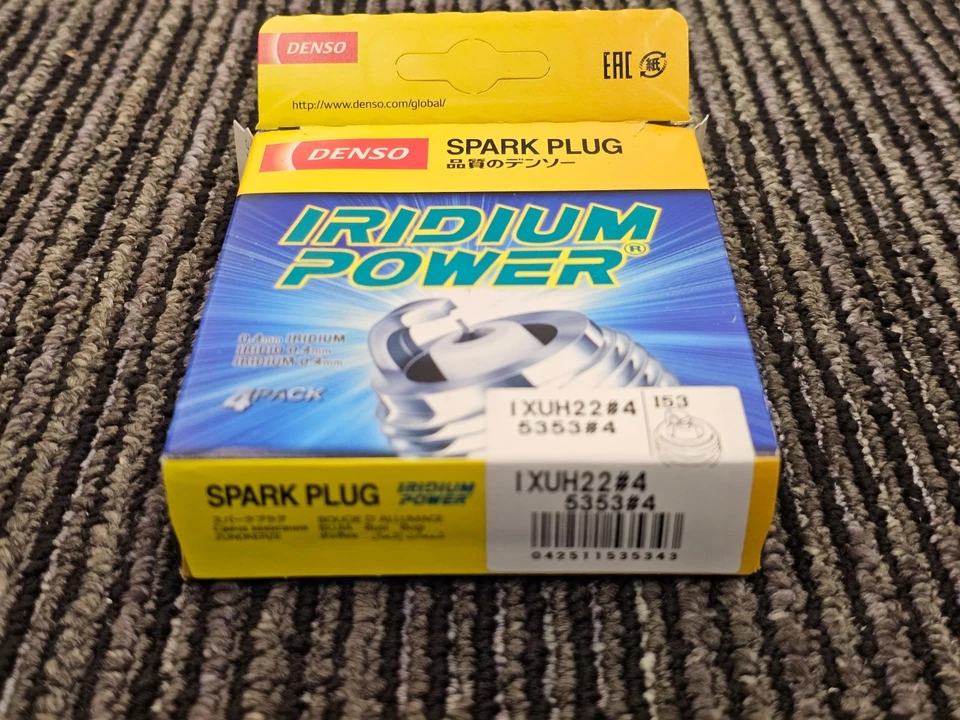 (CANTIDAD 4) Bujía de alimentación de iridio Denso 5353 IXUH22 para Kia Soul 2010-2011 Foto 3 de 4