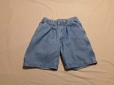 Vintage Wrangler Rugged Wear Jean Shorts Size 30 Made In USA Elastic Waist