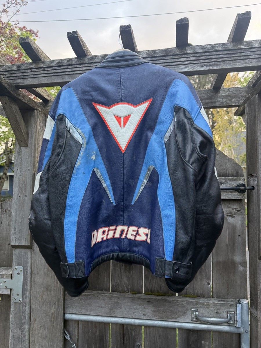 Rare Vintage Dainese Leather Riding Jacket Men's Size 56 | eBay