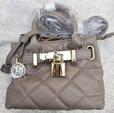 Badgley Mischka * Mini Diamond * Quilted Totini * Quilted Tote * Stone Color * 