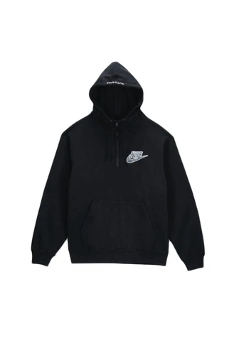 Sweat à capuche demi zip Supreme Nike noir logo serpent taille XL SS21