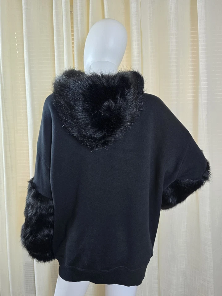 EXPRESS SUDADERA CON CAPUCHA DE PIEL SINTÉTICA (L) Foto 3 de 4