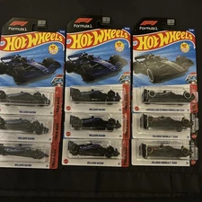 Hot Wheels Mclaren Formula 1.  Lot ,  2 McLaren,  6 Williams Racing & 1 Mercedes