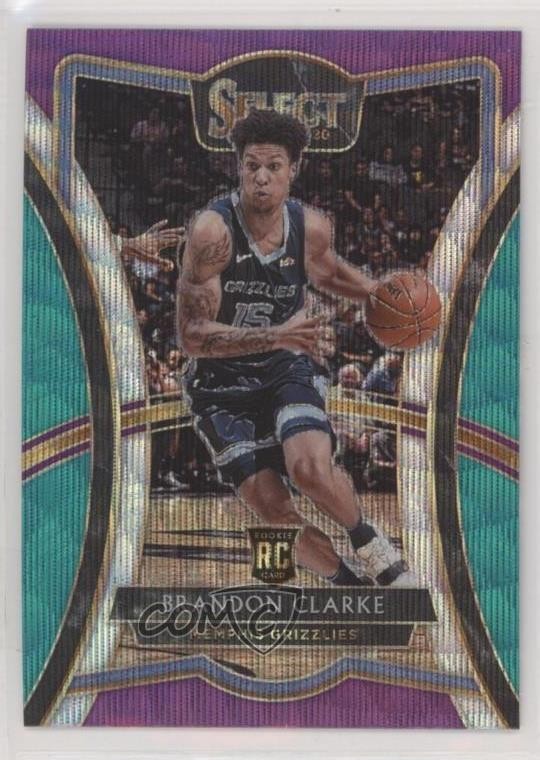 2019-20 Panini Select Premier Level Tri-Color Prizm Brandon Clarke #104 2l4
