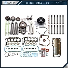 Oil Pan Gasket Head Gasket Set Timing Cover Gasket For 02 Dodge Ram 1500 4.7L V8