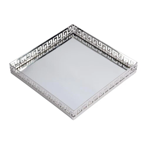Butler Specialty Company Cleo Square Serving Tray - Polished Silver - Picture 3 of 4