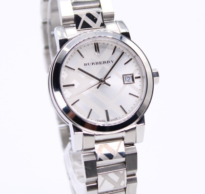 Burberry The City BU9144 34 MM Stainless Steel Silver Dial Women's Watch