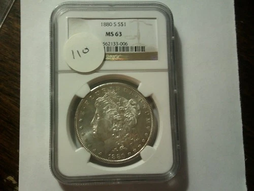 1880-S  Morgan Dollar NGC MS-63