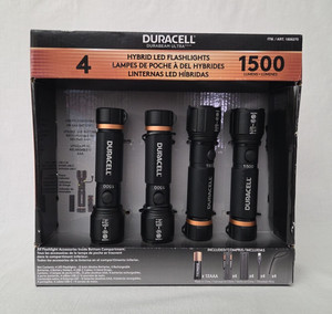 Lampe Torche Vintage Durabeam / Duracell - Piles LR20 - Noire