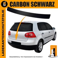 LACKSCHUTZFOLIE LADEKANTENSCHUTZ FÜR VW GOLF 5 SCHRÄGHECK CARBON SCHWARZ