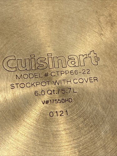 Vintage Cuisinart Kupfer 6 Quart Suppentopf mit Deckel Edelstahl innen - Bild 12 von 14