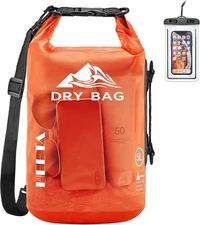 HEETA Dry Bag Waterproof for Women Men, 5L/10L/20L/30L/40L Roll Top Lightweight 