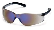 Pyramex Z-tek S2575 Safety Glasses, Blue Mirror Frame/Blue Mirror Lens