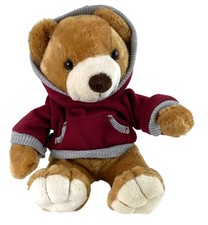 Dan Dee Collectors Choice Brown Teddy Bear w/Magnetic Hands Hooded Sweatshirt