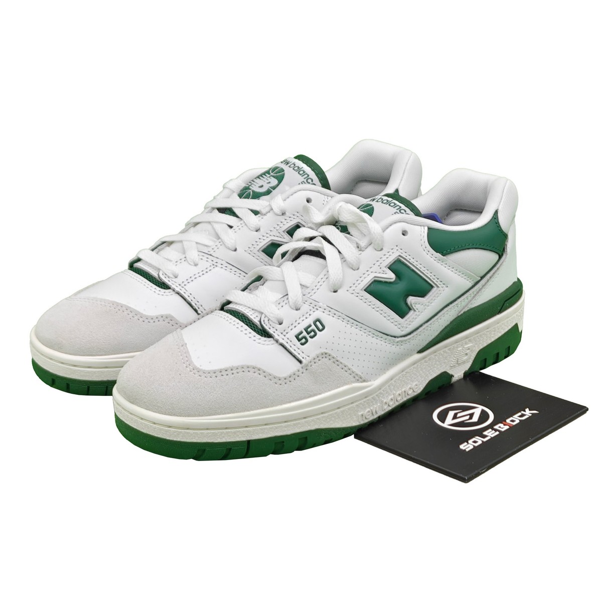 New Balance BB550WT1 White Green Sail Cream Ivy British Ivory Grey