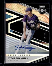 2020 Panini Elite Extra Edition #164 Stevie Emanuels Prime Numbers A #/210