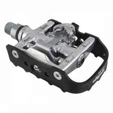 Wellgo MTB SPD Clipless Pedals - Forged Alloy Body, ChromeSpindle, Compatible
