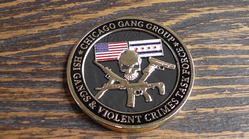 HSI SAC Chicago Gangs & Violent Crimes Task Force Challenge Coin #D690 ...