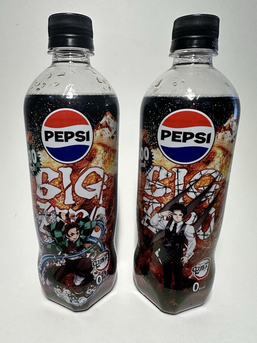 PEPSI BIG ZERO SODA DEMON SLAYER *2 JAPANESE LIMITED EDITION