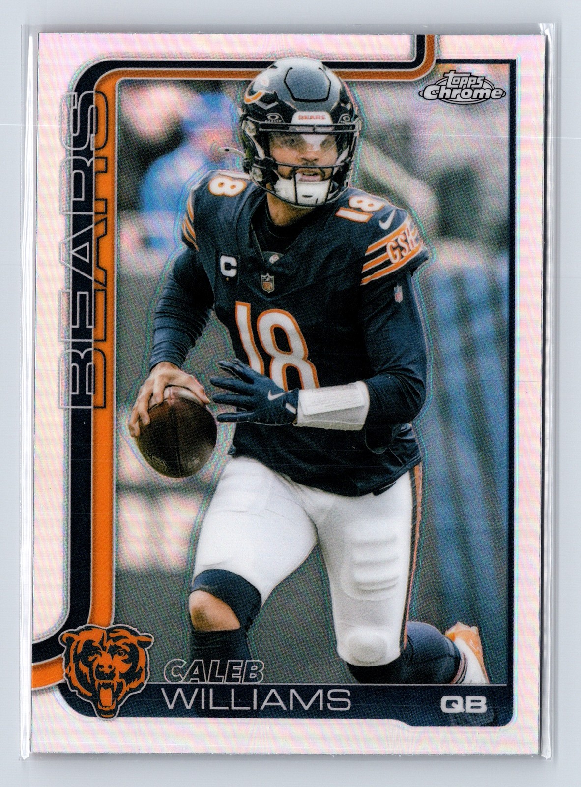 2025 Topps Chrome #52 Caleb Williams Refractor