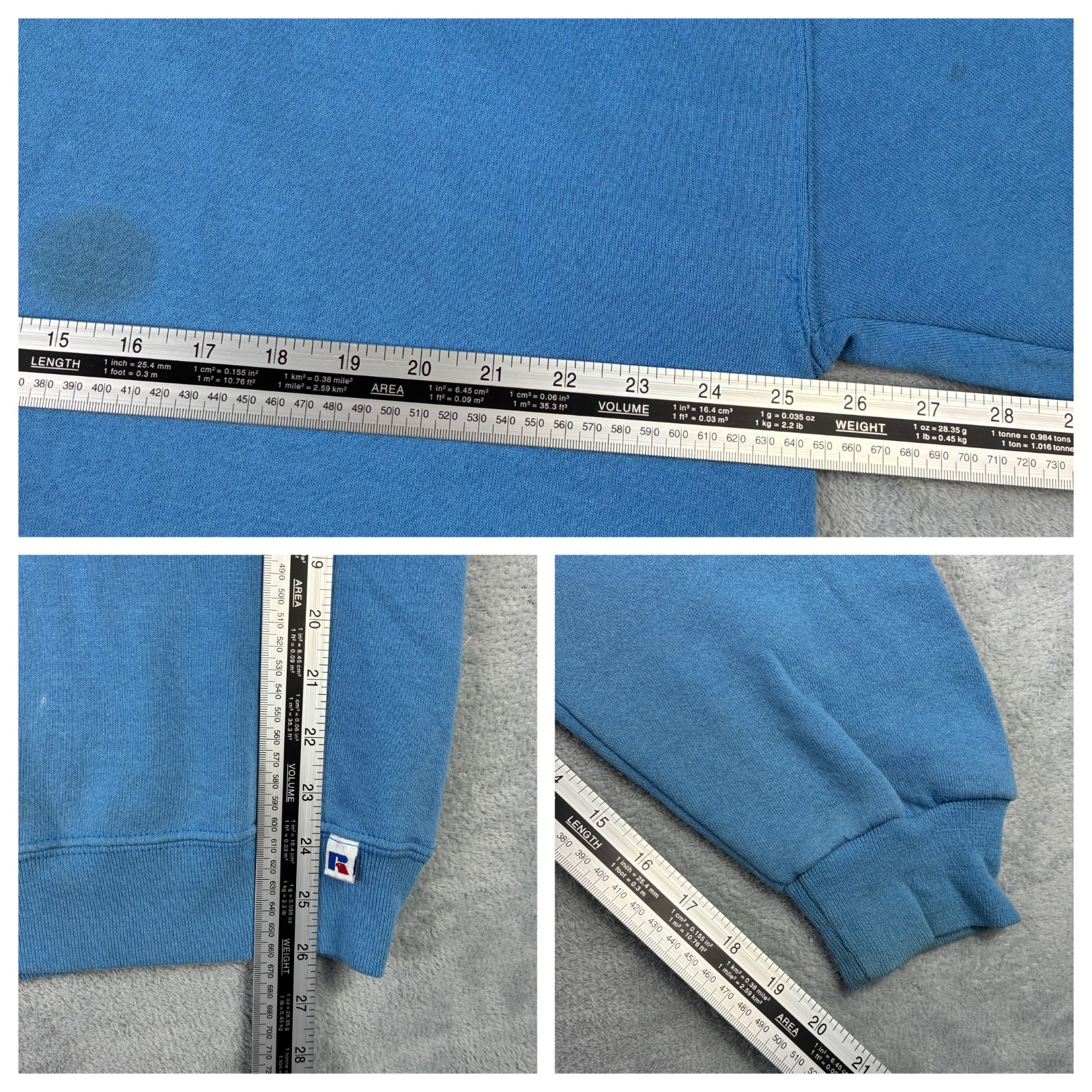 Vintage Russell Athletic 2000's Blue Heavyweight Cotton Size XL Sweatshirt image 6