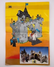 Lego 6074 Castle Black Falcon's Fortress Instruction MANUAL ONLY (1986)