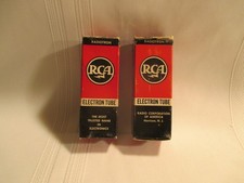 Two Radiotron RCA Electron Tubes.