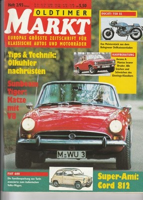 Oldtimer Markt 02/1993 : Titelstory - Sunbeam Tiger - Katze mit V8