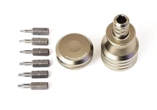 Screwdriver set DIY EDC Tools Aluminum Handle Disassembly multifunction 8 Pieces