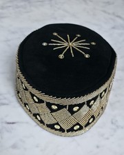 Traditional Igbo Hat  African Beaded Kufi Mens Hats  Nigerian Wedding Cap 