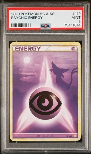 Psychic Energy 119/123 Heartgold & Soulsilver Pokemon PSA 9