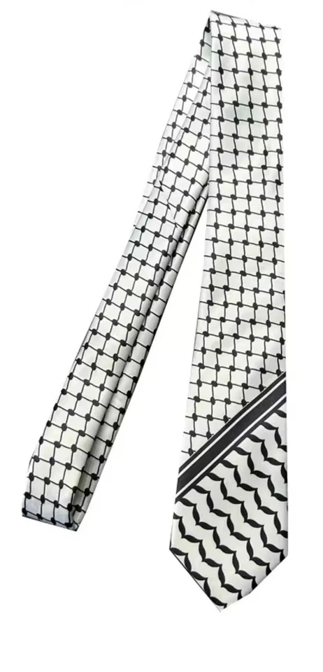 Keffiyeh Palestine Tie Hatta Kufiya Arab Necktie (4 Colors/Styles) - Image 2 of 4