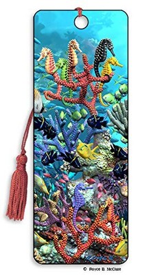 3D Bookmark - Sea Horses 'Waterworld' - Cheatwell Games