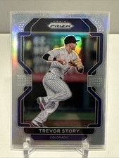 2022 Panini Prizm Trevor Story #4 Silver Prizm Colorado Rockies Baseball Card