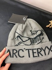 Arc'teryx Bird Word Toque Beanie Grey Void Wool Winter Ski Hat Men s NWT