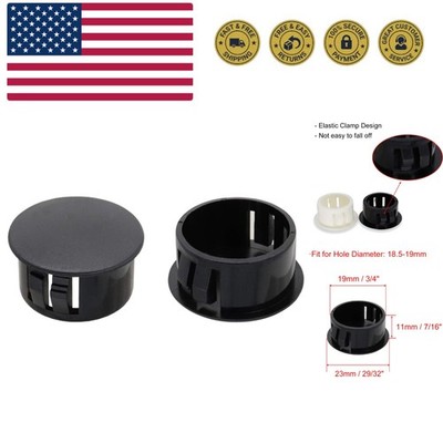 Hole Plugs Plastic 19mm 3/4'' Fit for 18.5-19mm Diameter Locking Hole Tube Flu...