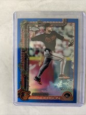 2025 Topps Holiday - Chrome Gunnar Henderson #HC18 Blue Sparkle Refractor 02/199