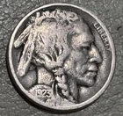 1923s Buffalo Nickel, nice original VG condition coin full date, partial horn