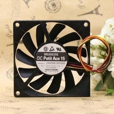 2X Original SANYO 109P0812H7D03 12V 0.2A 8015 8CM 80 80 15MM 3 wire cooling fan