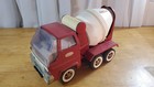 Vintage 1960s Pressed Steel Red Tonka Cement Mixer # 2620 Gas Turbine Truck 14"