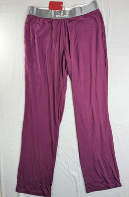 NWT Tommy John Women's Second Skin Sleep Pant Size L Winetasting Purple