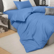 Reversible Duvet Cover & Fitted Sheet & pillowcases 4 Piece Bedding Set All Size